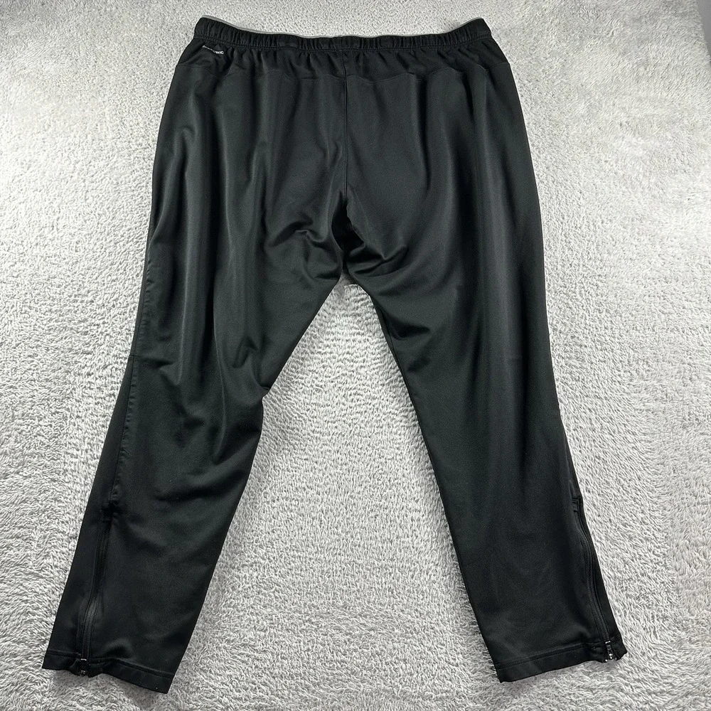 Reebok Track Pants Mens XXL 2XL Black Straight Speed Wick Athletic‎ Basketball